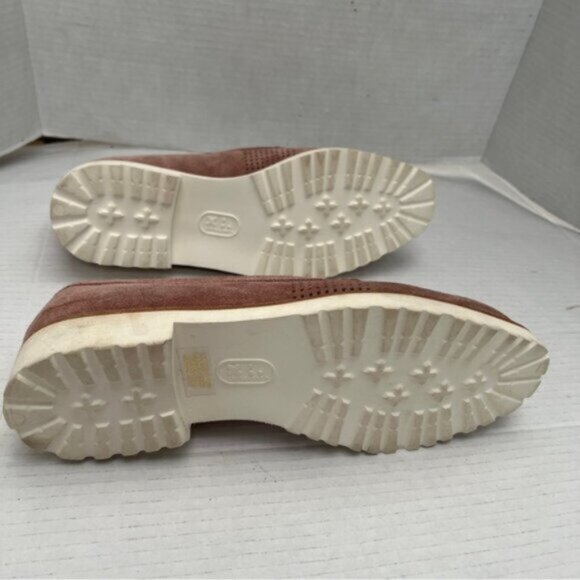 Ron White • Wazzy loafers EUC  Suede Leather Italy perforated slip on Sz 40/9.5 - Picture 6 of 15